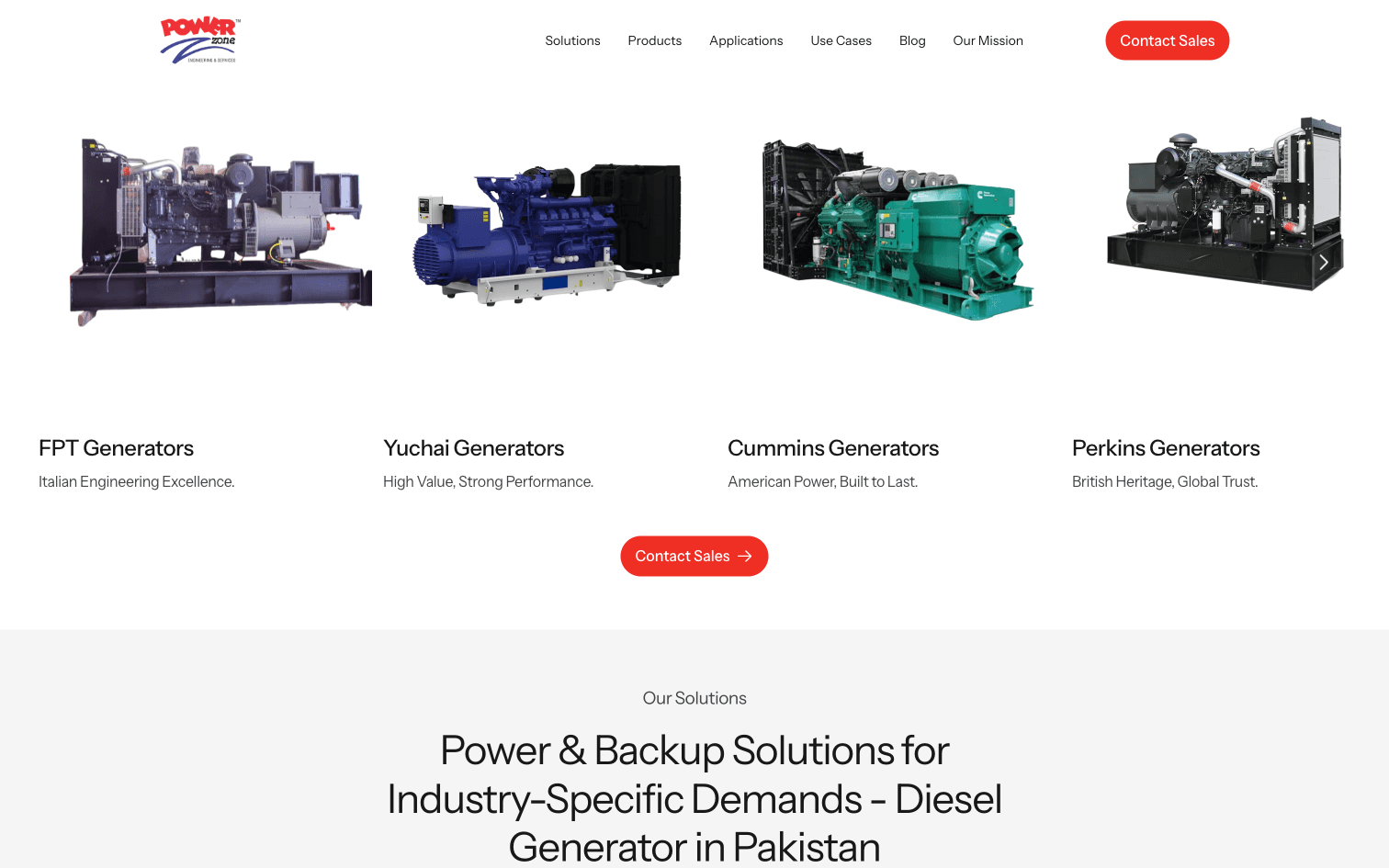 Power Zone generator brand lineup