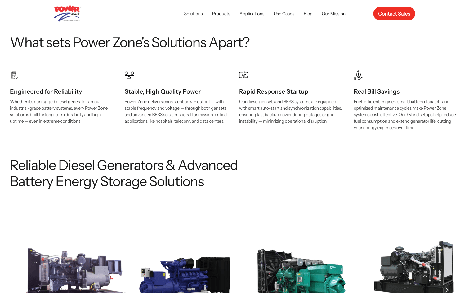 Power Zone value propositions